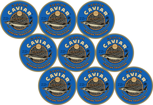 Caviar Osciètre 9 bocaux de 1017g Caviar Osciètre 9 bocaux de 1017g