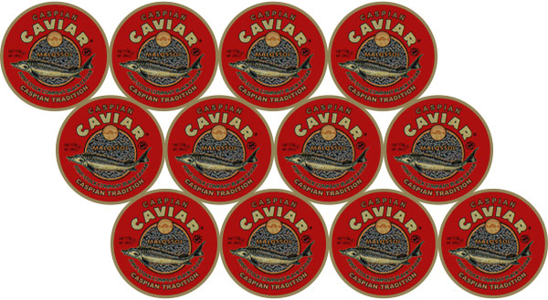 Caviar Sevruga 12 bocaux de 1356g Caviar Sevruga 12 bocaux de 1356g